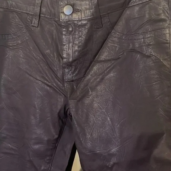 JBrand Signature Super Skinny 5-pocket leather-look Women's Purple Jeans Size 29 - Picture 7 of 13